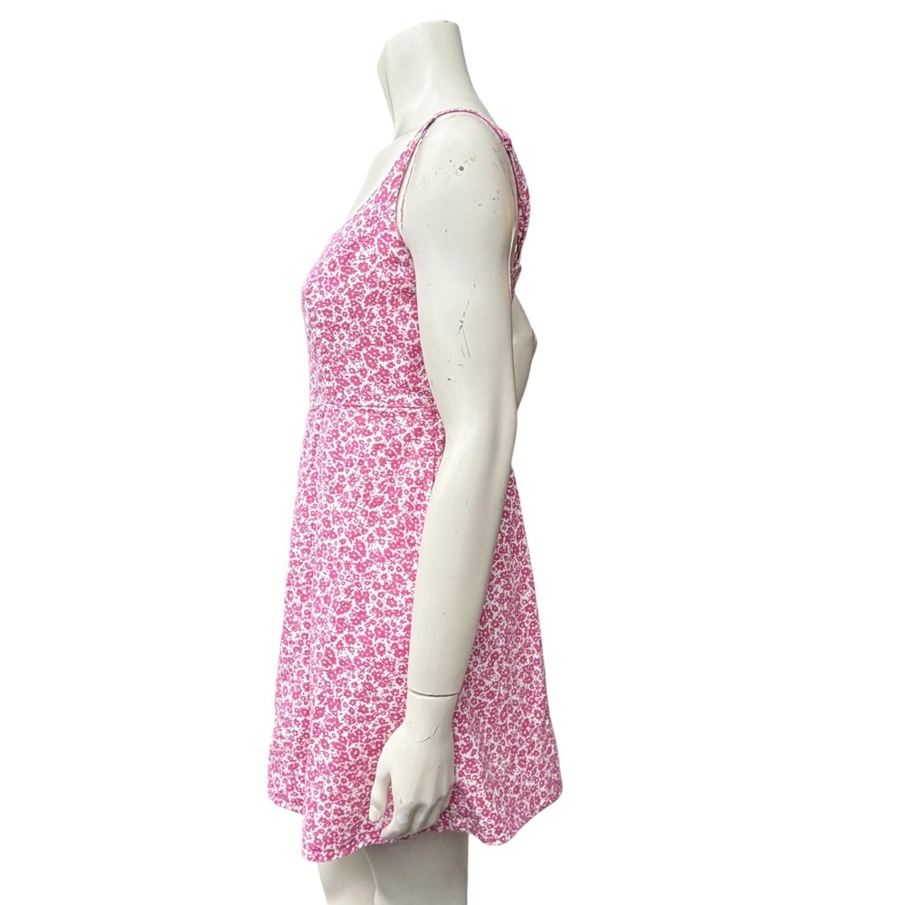 Old Navy Floral Mini Dress Pink White Ditsy Summer Barbiecore Coquette Cottage M - Picture 4 of 13